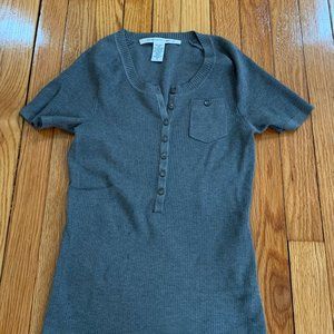 DvF short sleeve waffle knit sweater